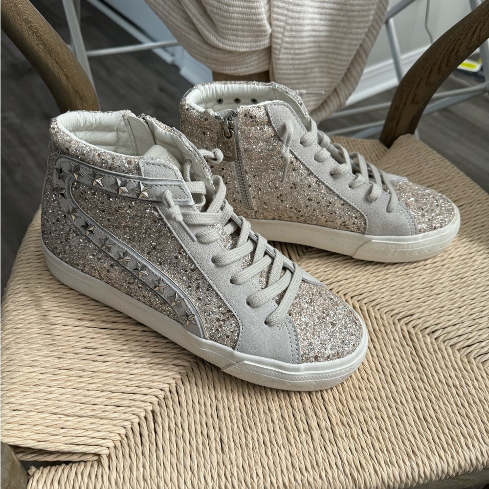Vintage Havana Glitter Sneakers. Size 8 1/2. Worn once for wedding reception.